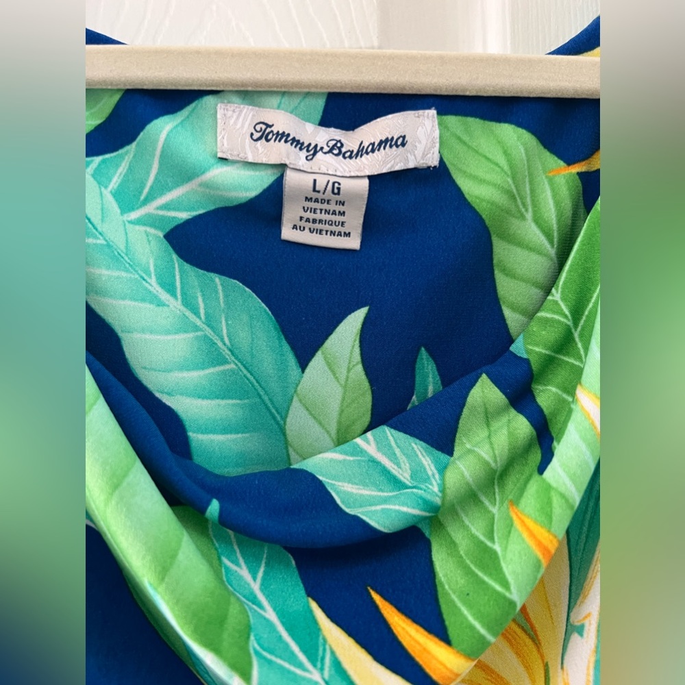 Tommy Bahama Tropical Print Maxi Dress Size L - Picture 5 of 5